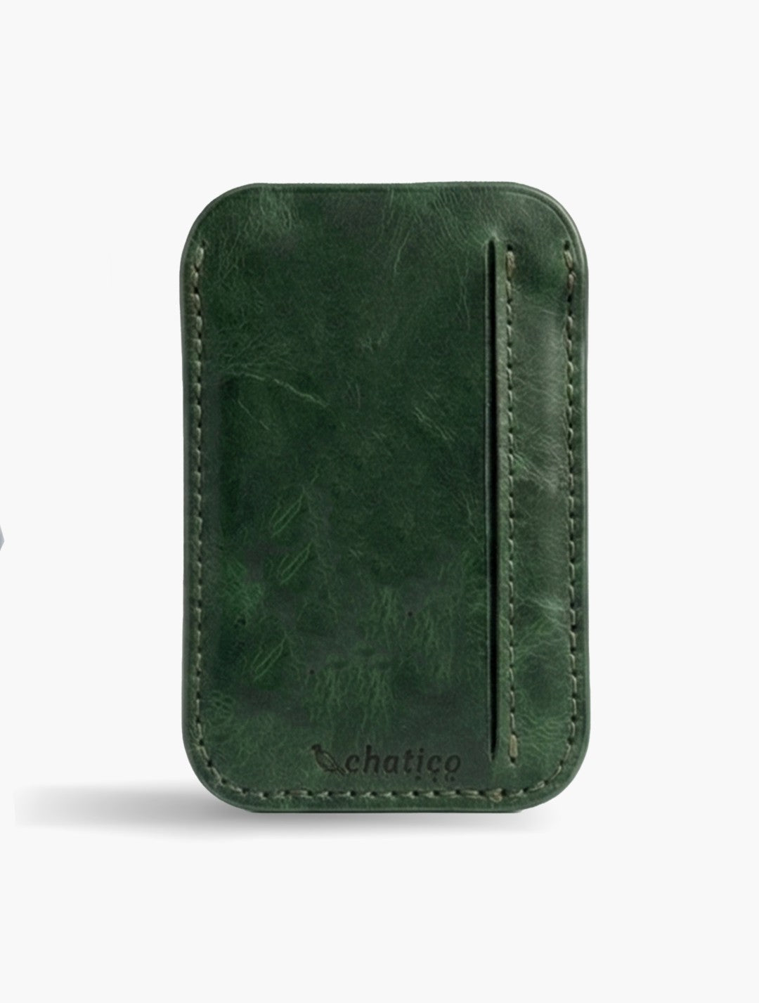 Flap Cuero Verde Laguna