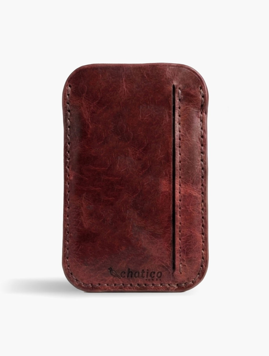 Flap Cuero Burgundy