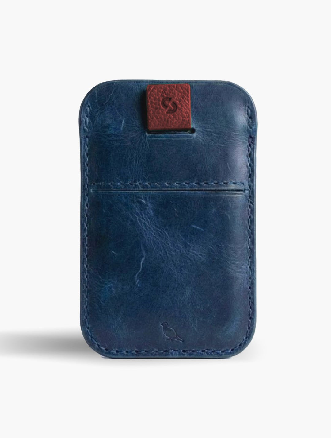 Flap Cuero Azul Navy