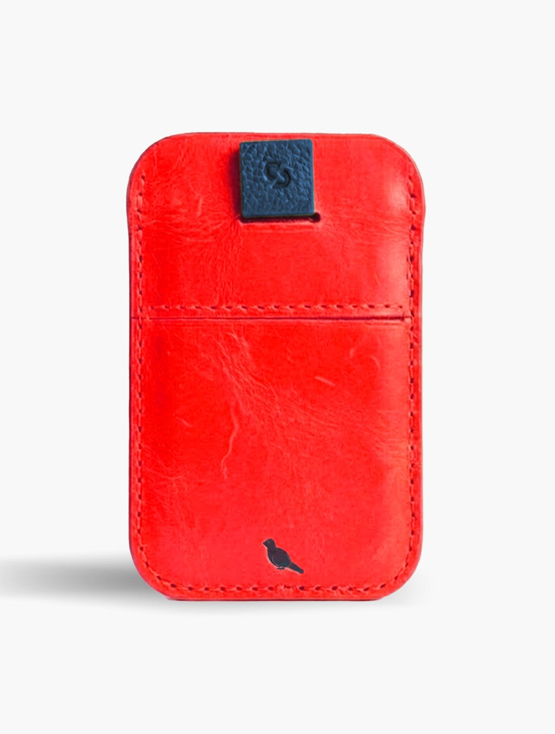 Flap Cuero Naranja Neón